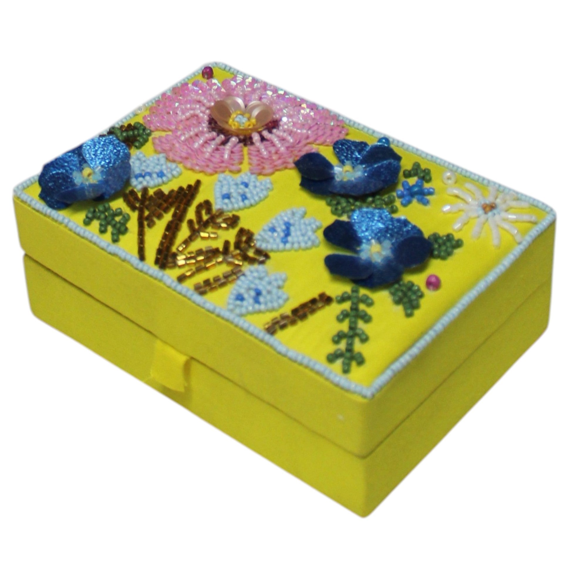Handcrafted Floral Beaded Gifting Box