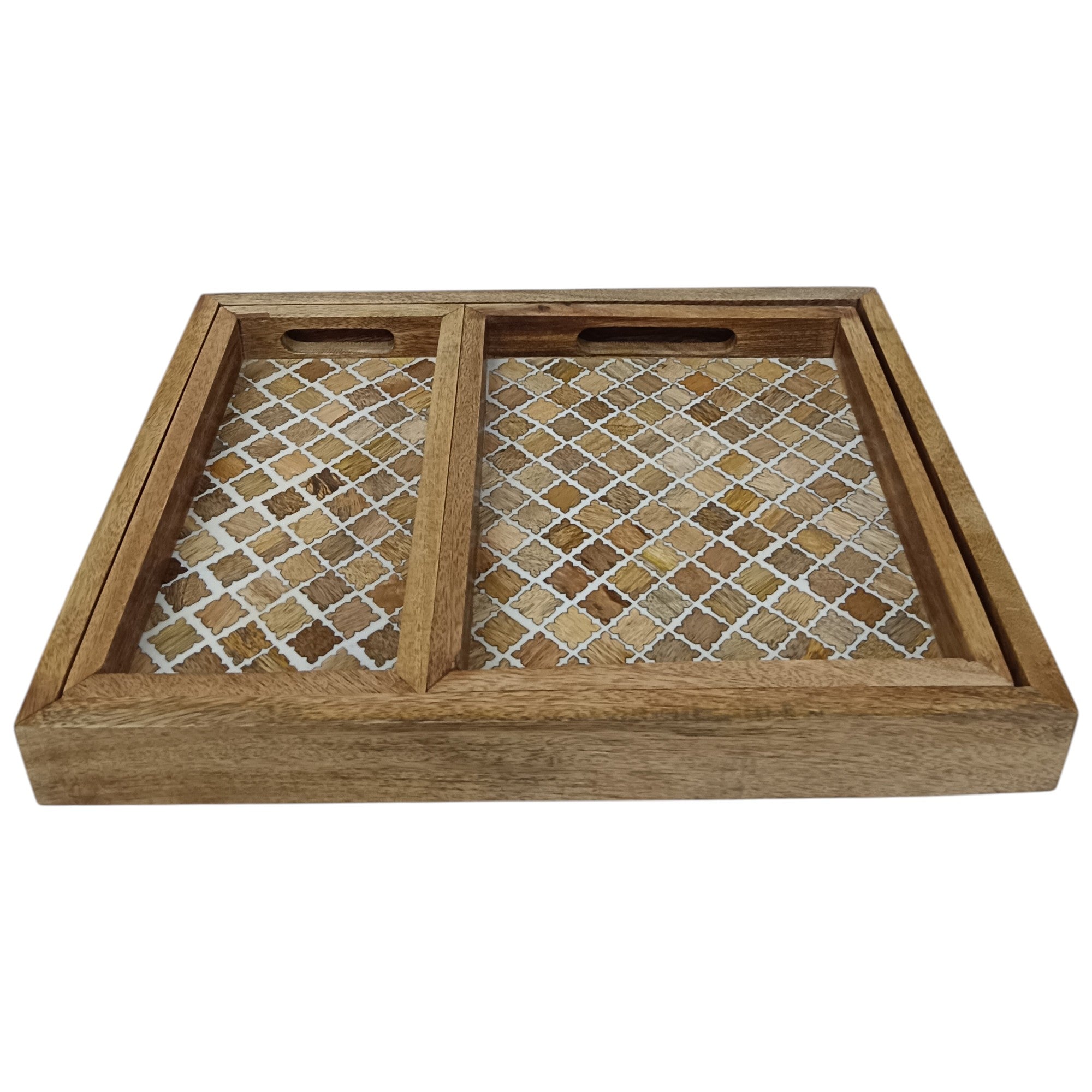 Set of 3 Designer Wooden Tray
