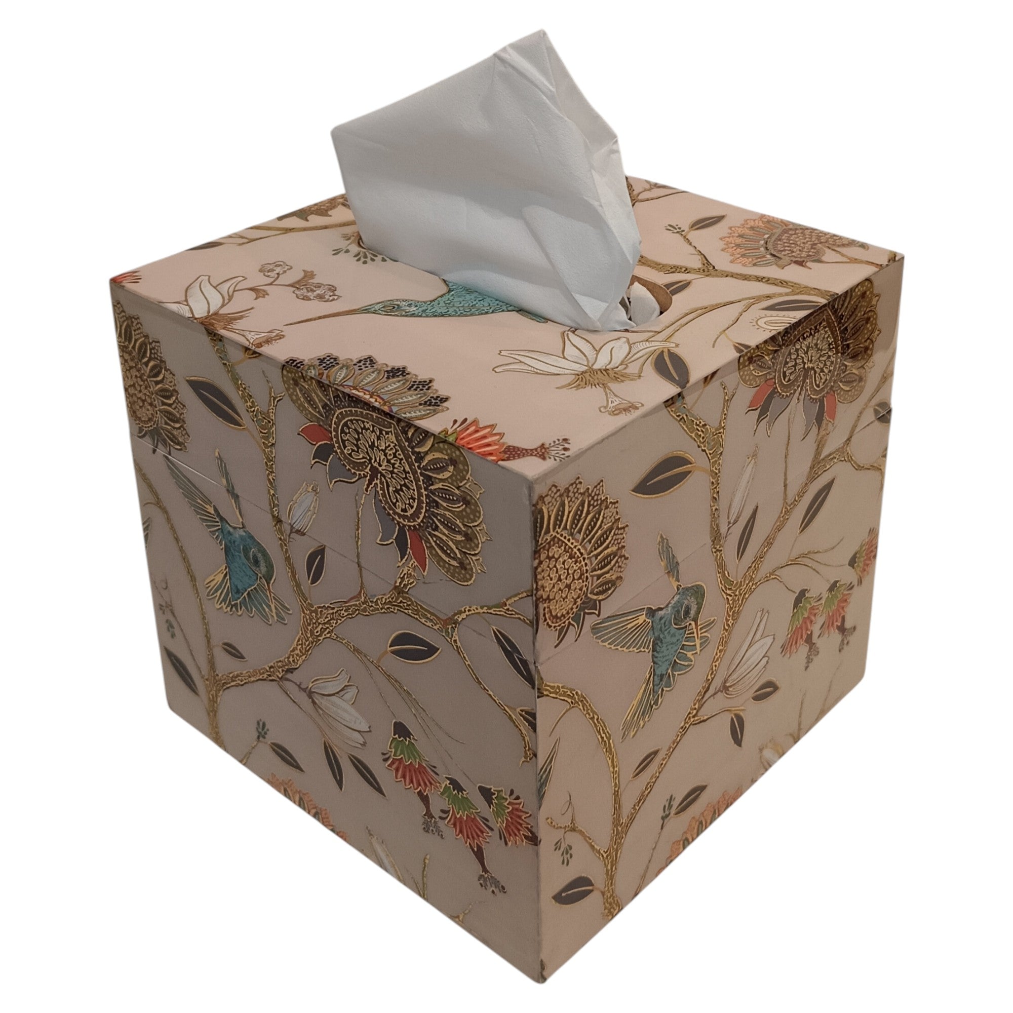 Luxury Designer Bird Design Square Resin Tissue Box