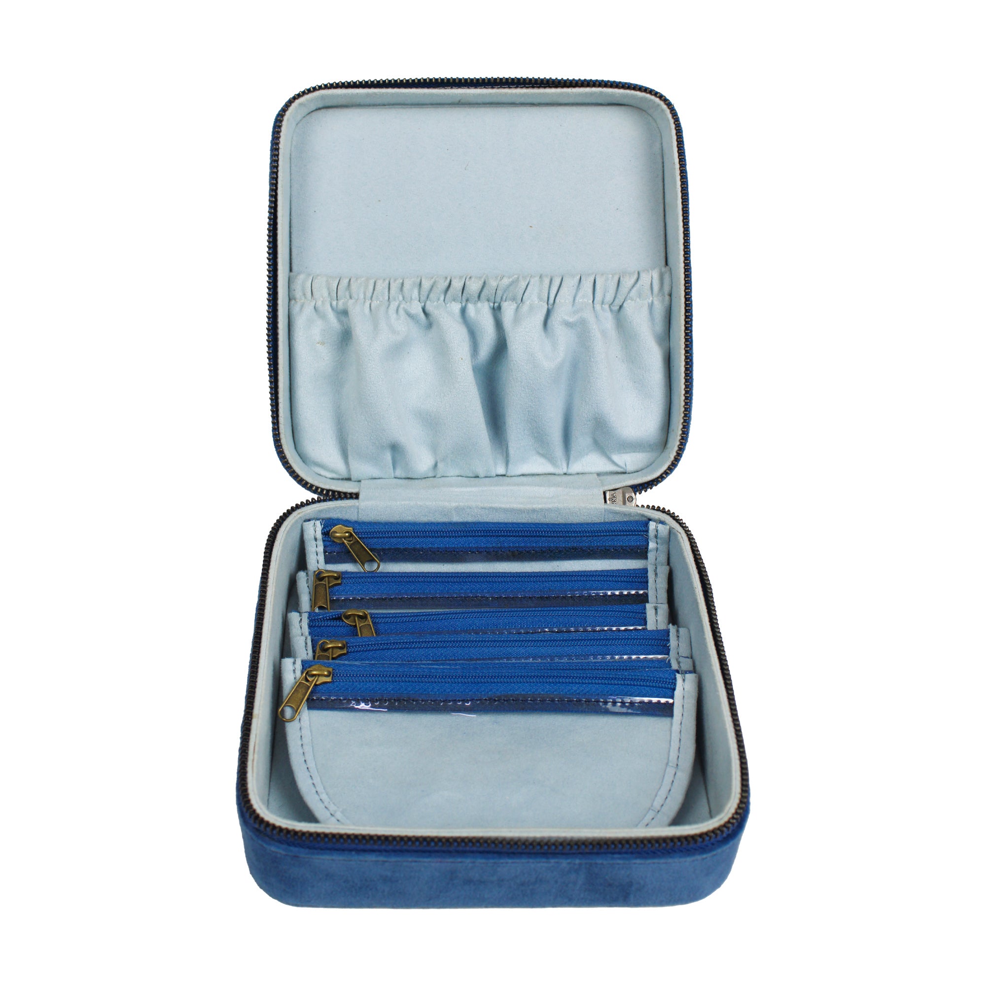 Blue Velvet Jewellery Box