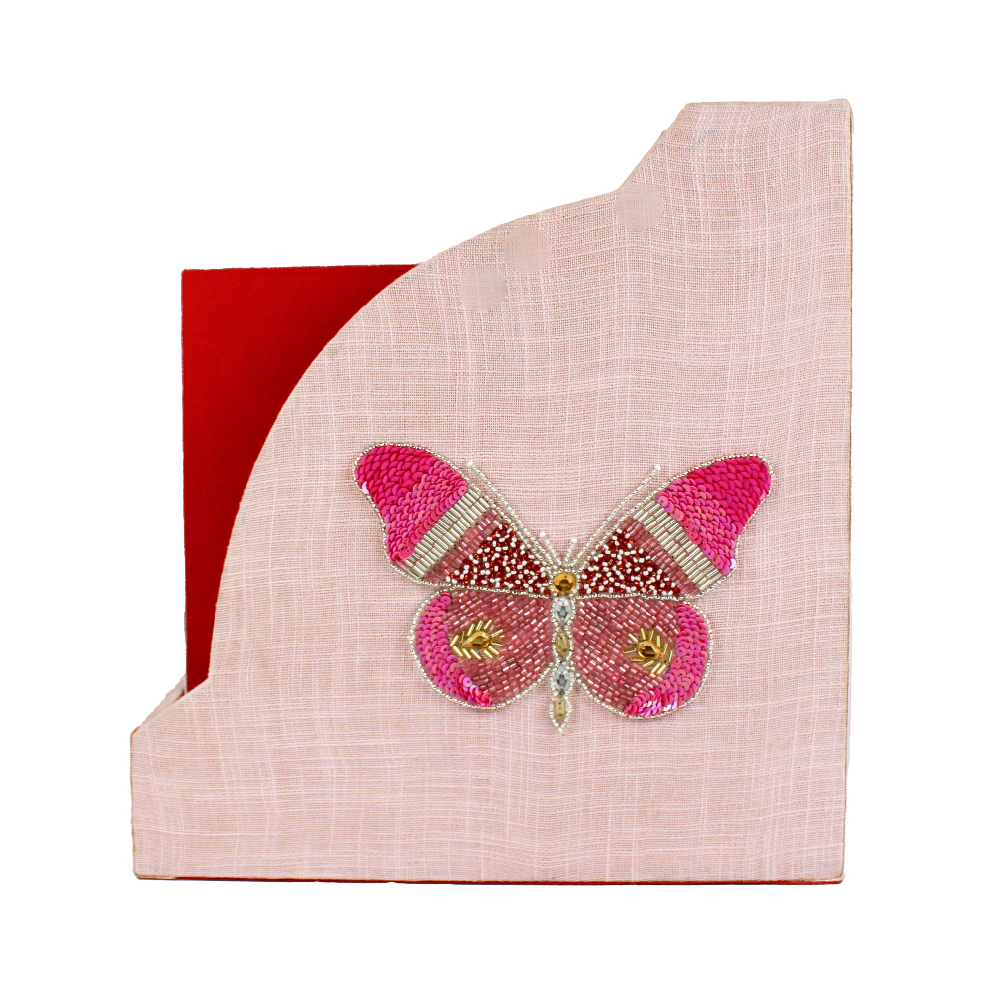 Butterfly Designed Magazine & Stationery Organizer (Set of 2)