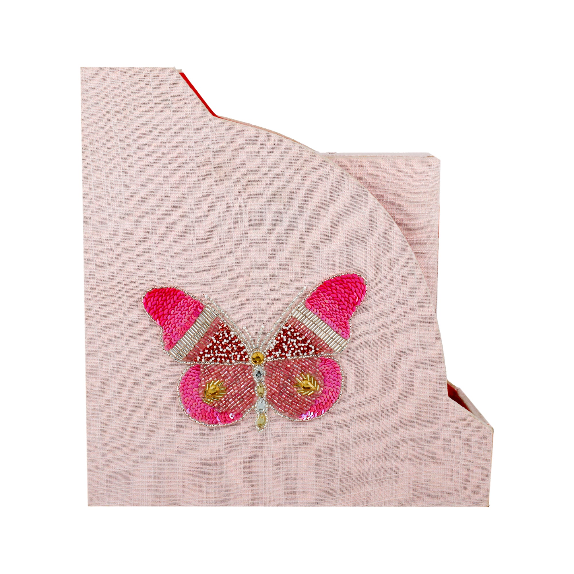 Butterfly Designed Magazine & Stationery Organizer (Set of 2)