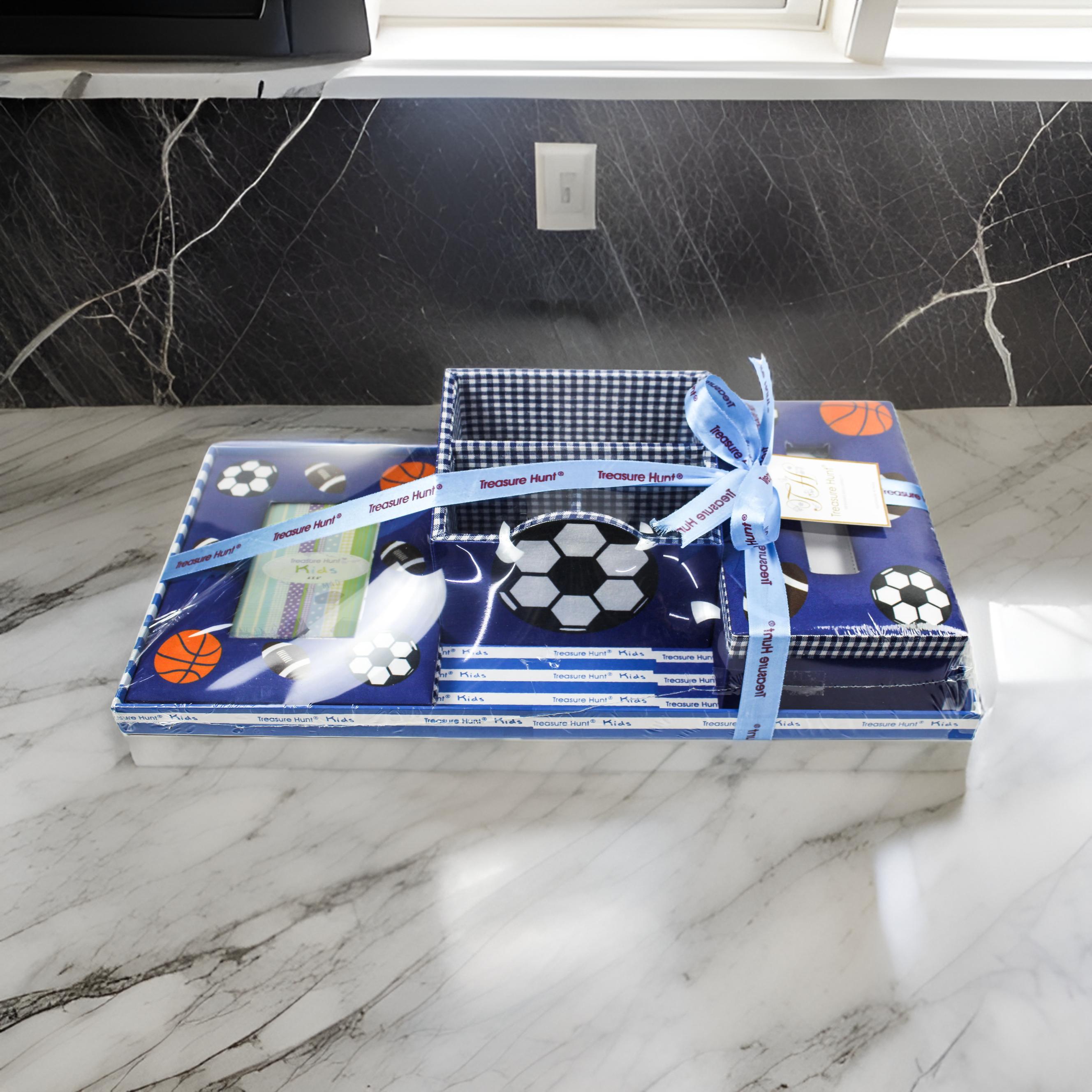 Sports Photo-Frame/ Stationery Holder/ Tissue Box Hamper for Kids