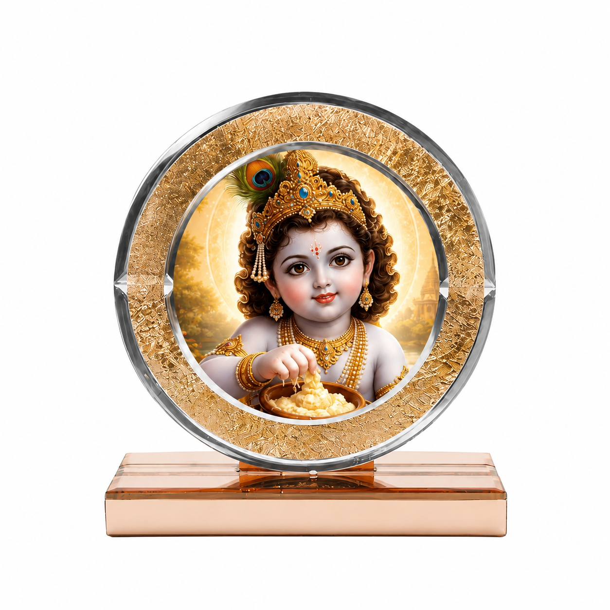Baby Krishna Decorative Photo Frame | Temple, Living Room & Gifting Décor