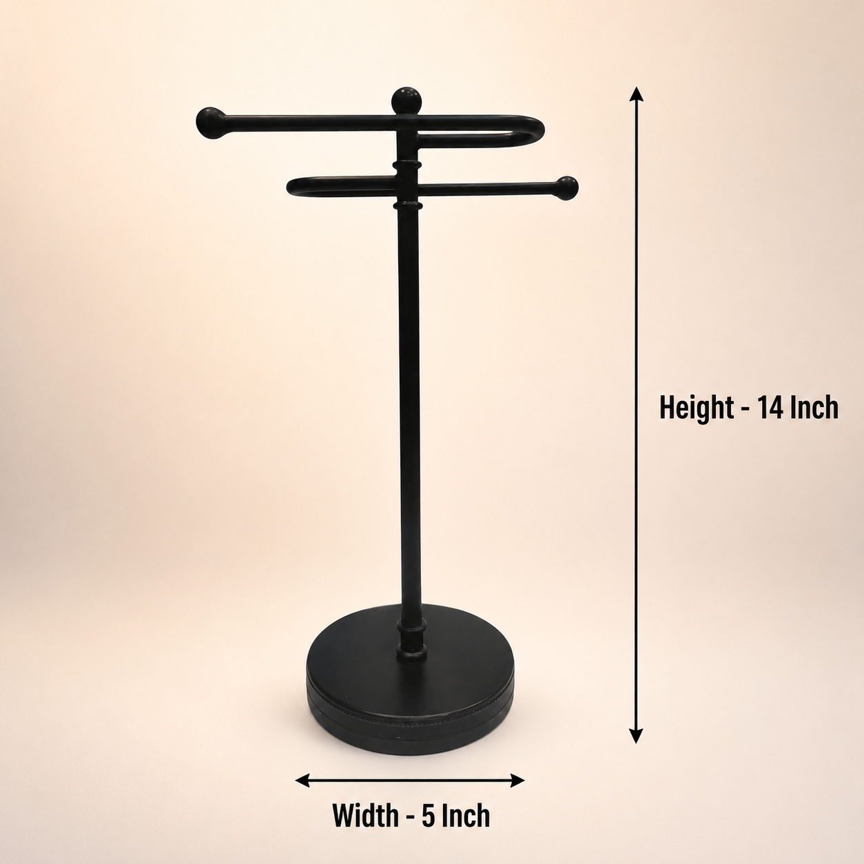 Premium Black  Hand Towel Stand