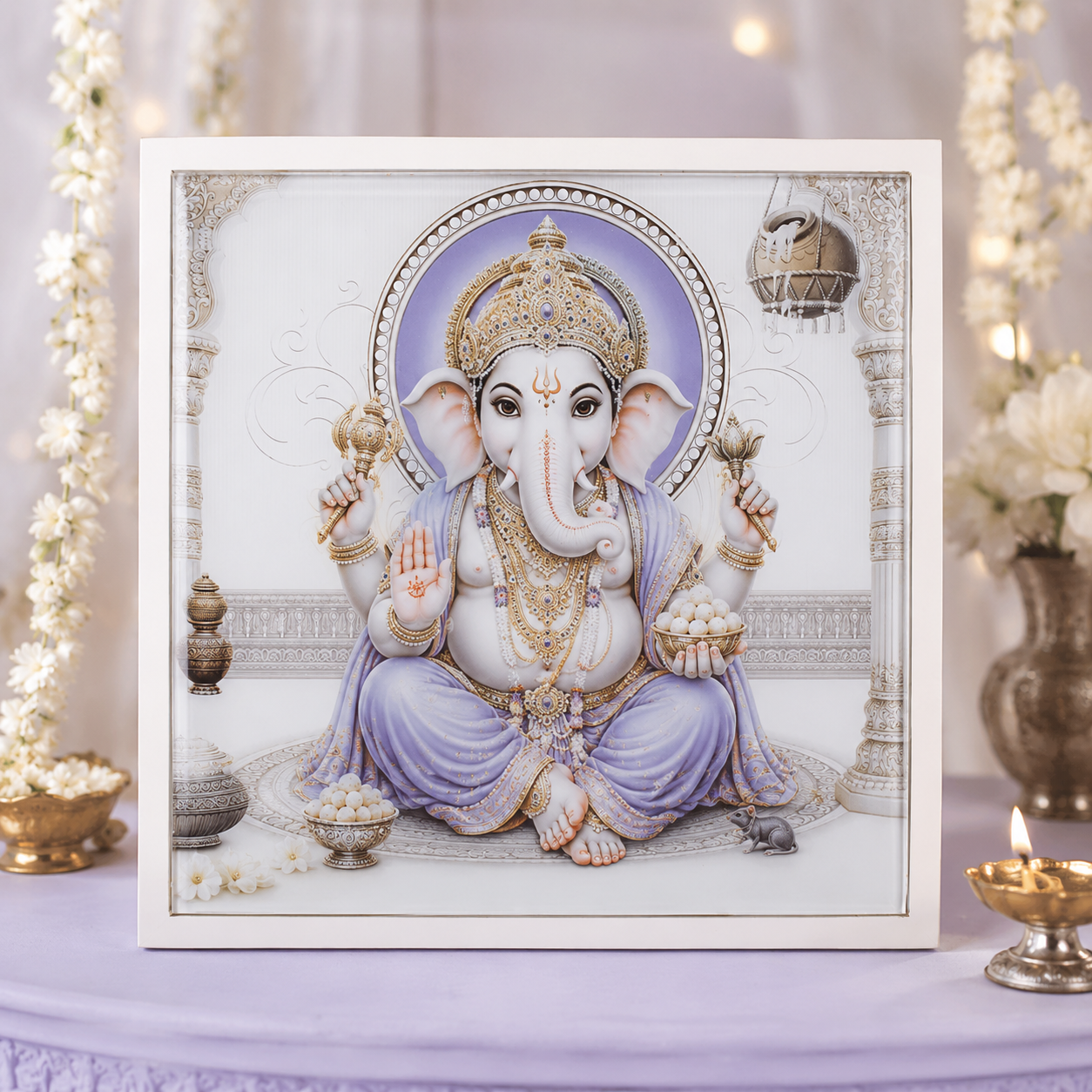 Divine Lord Ganesha Decorative Photo Frame