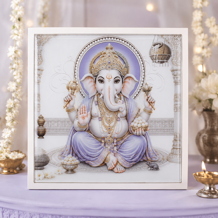 Divine Lord Ganesha Decorative Photo Frame