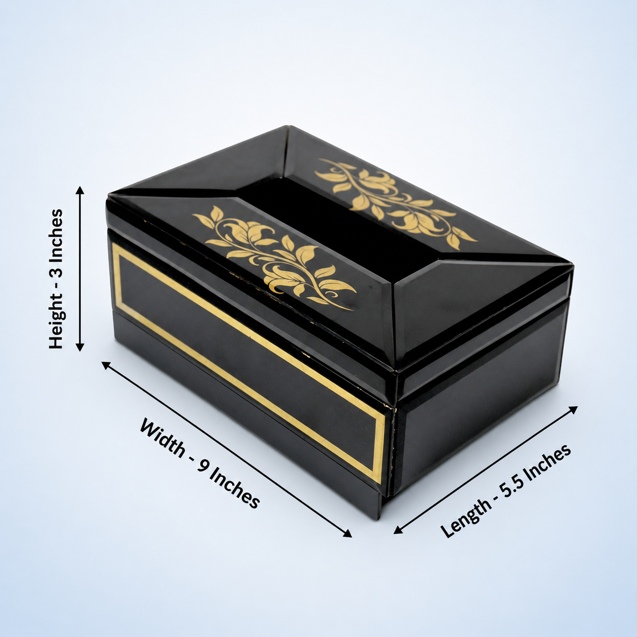 Luxury Lilly Designer Glass Dining Tissue Box