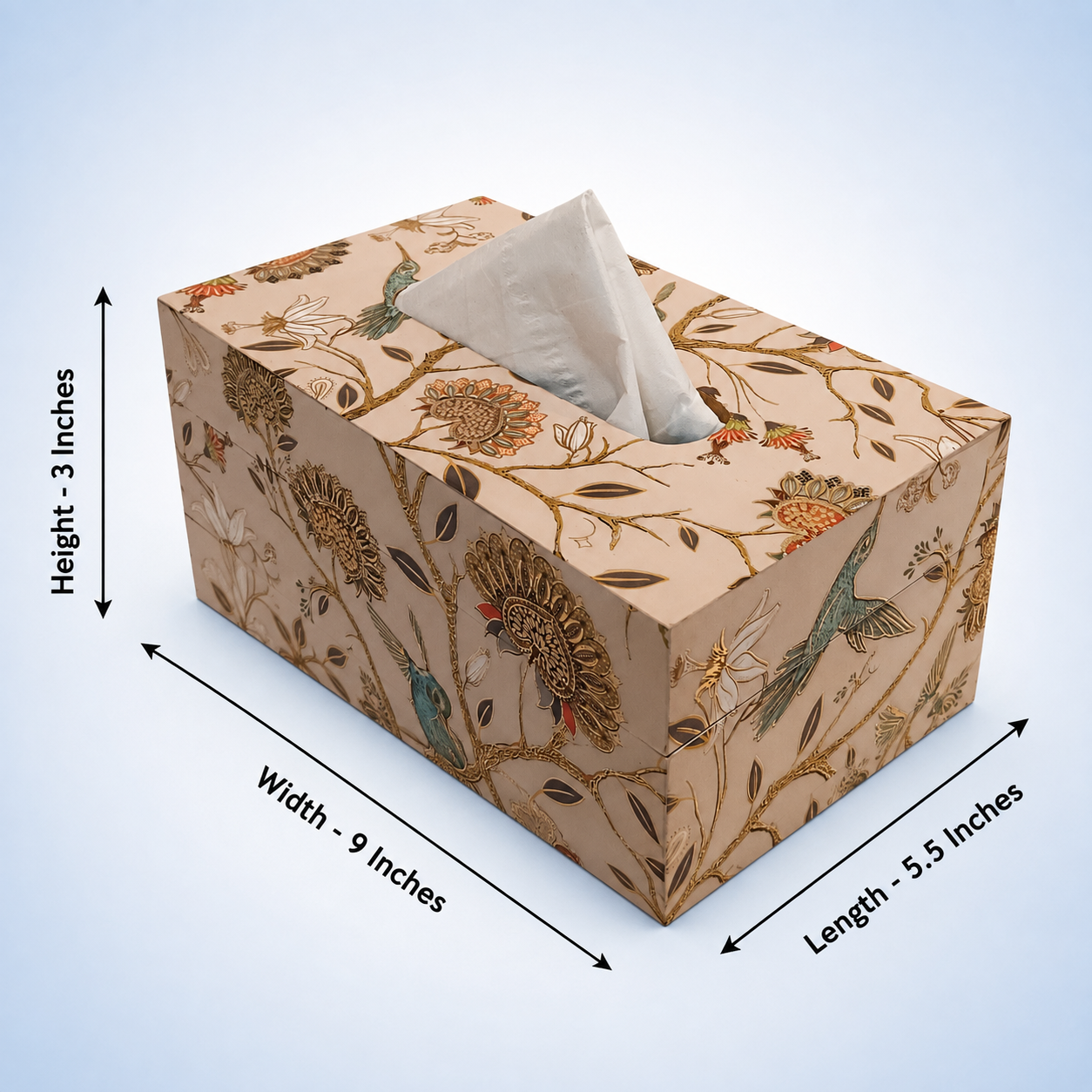 Bird Design Decorative Dining Tissue Box (Designer Series Edition)