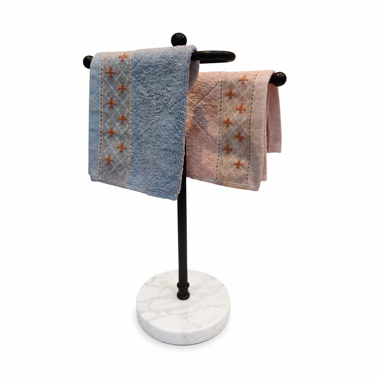 Premium Marble Coated Base Hand Towel Stand
