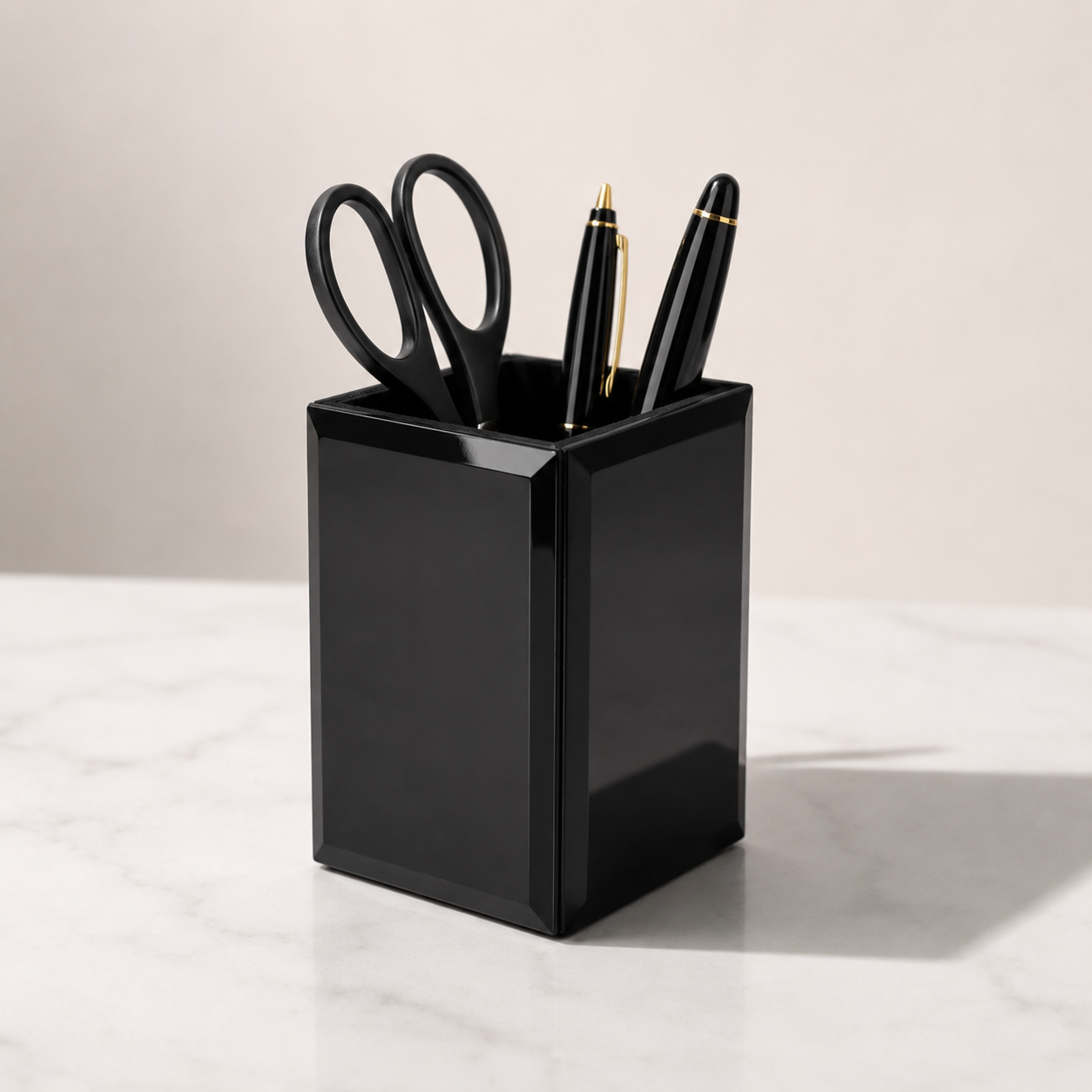 Modern Blue Desk Pen Stand Stationery Holder