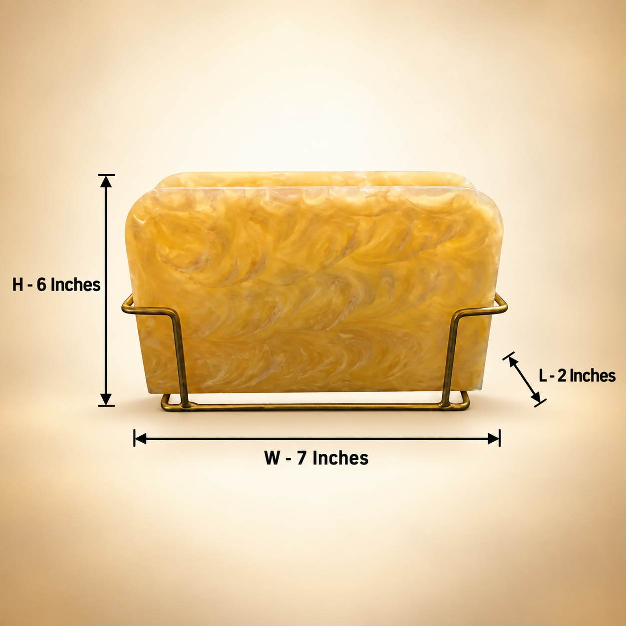Premium Beige Tissue Holder