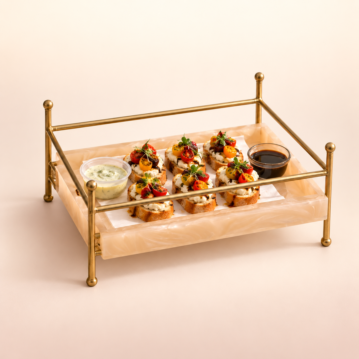  Premium Metal Serving Food Platter 