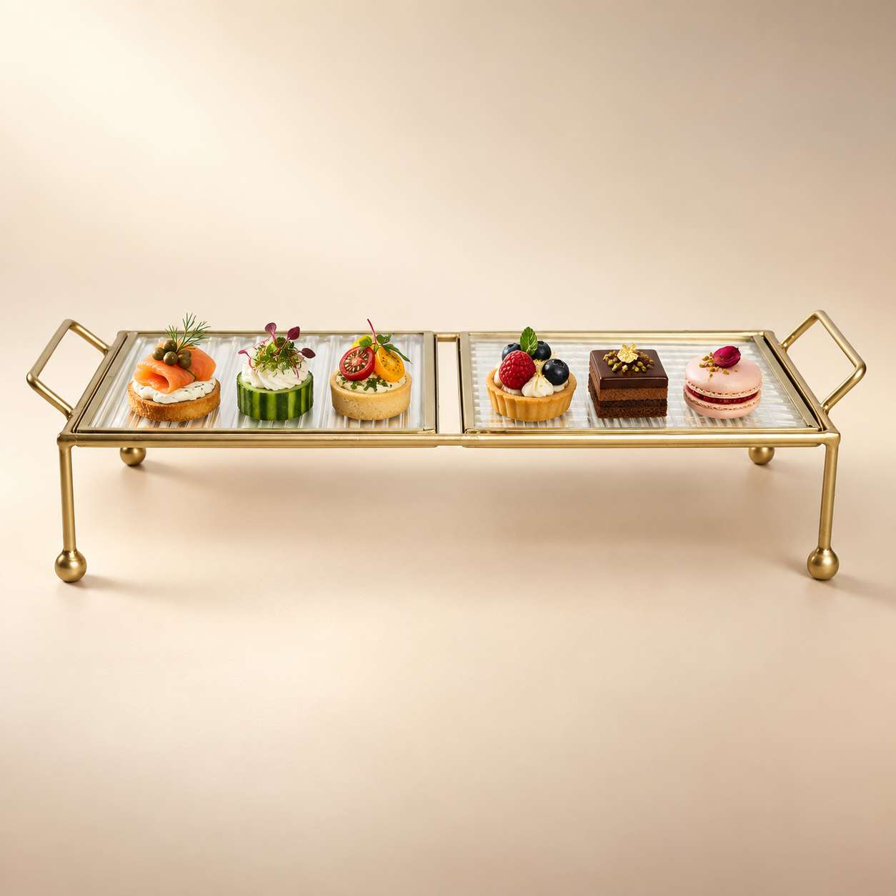  Premium Metal Serving Food Platter 