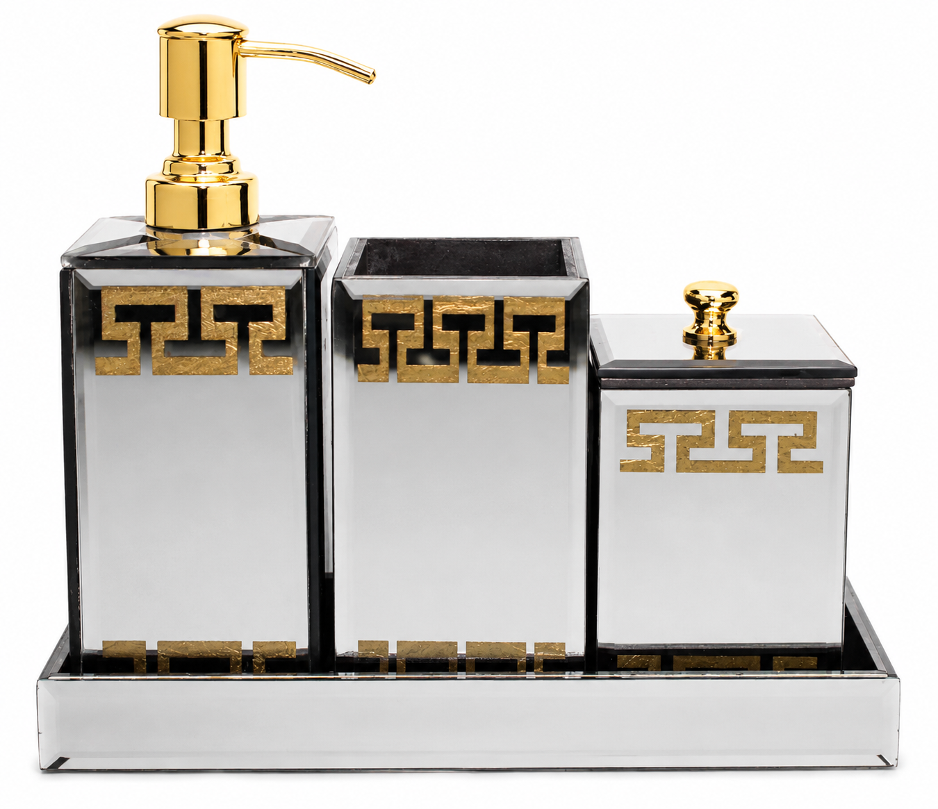  4-Pieces Luxury Bathroom Accessory Set 