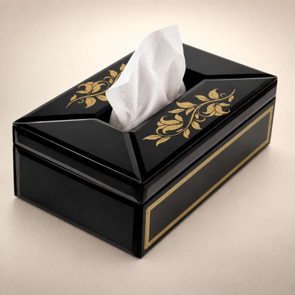  Luxury Lilly Designer Glass Dining Tissue Box 
