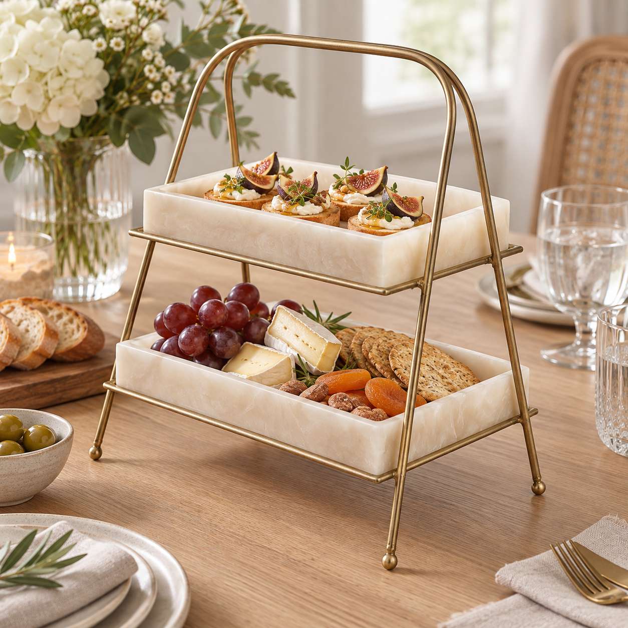  Premium Metal Serving Food Platter 