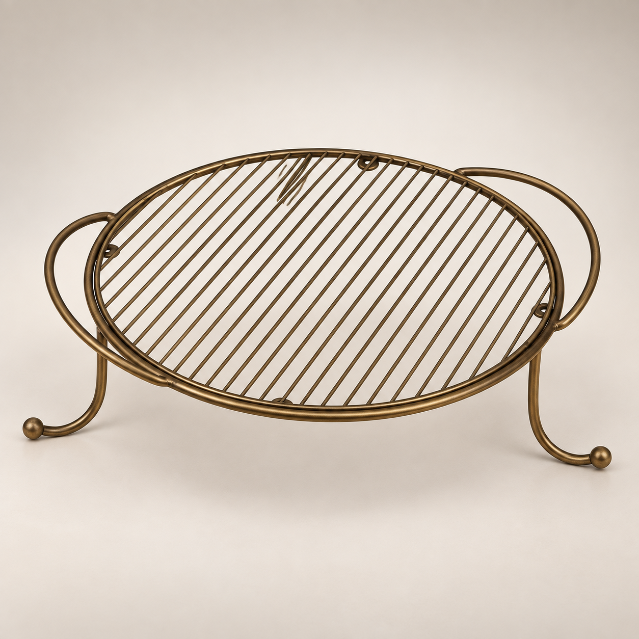  Metal Serving Food Platter with Designer Glass Tray 