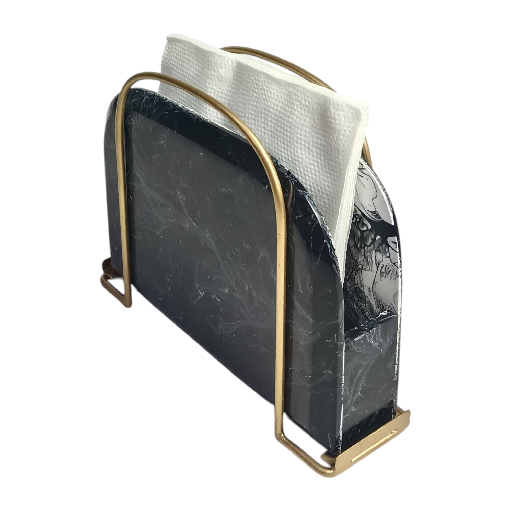 Premium Black D-Shape Tissue Holder