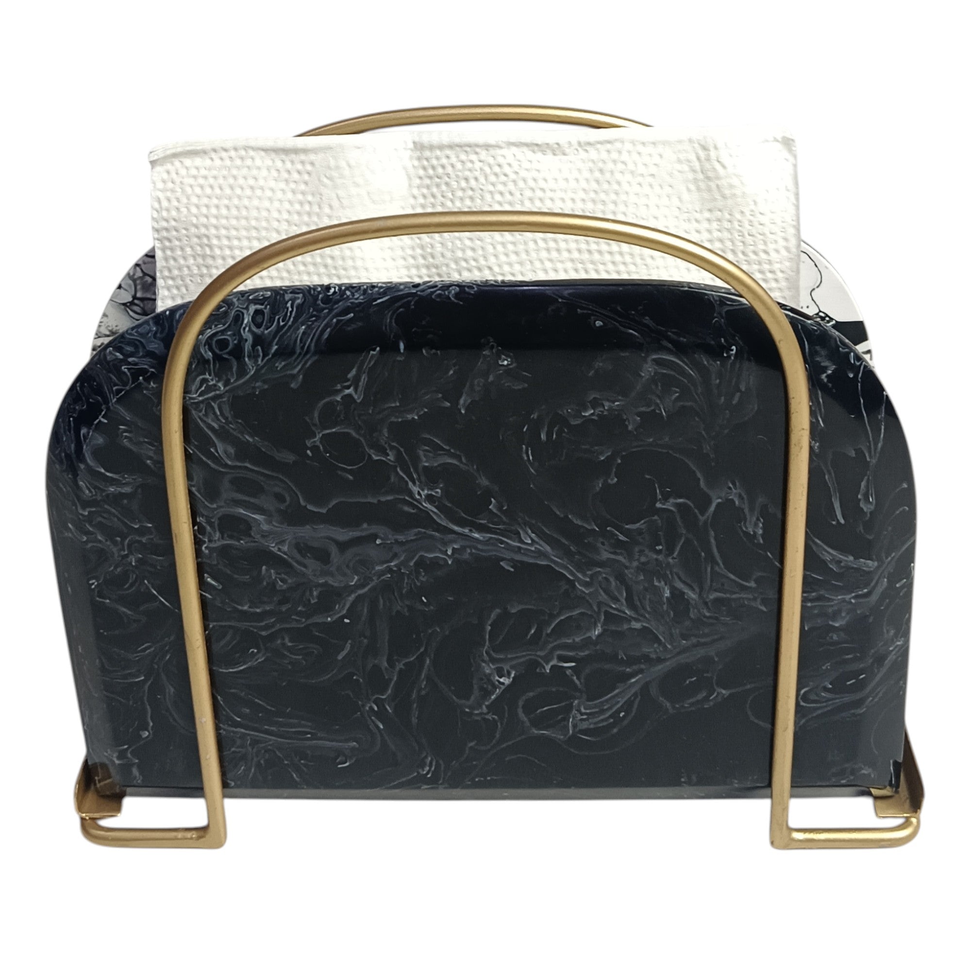 Premium Black D-Shape Tissue Holder