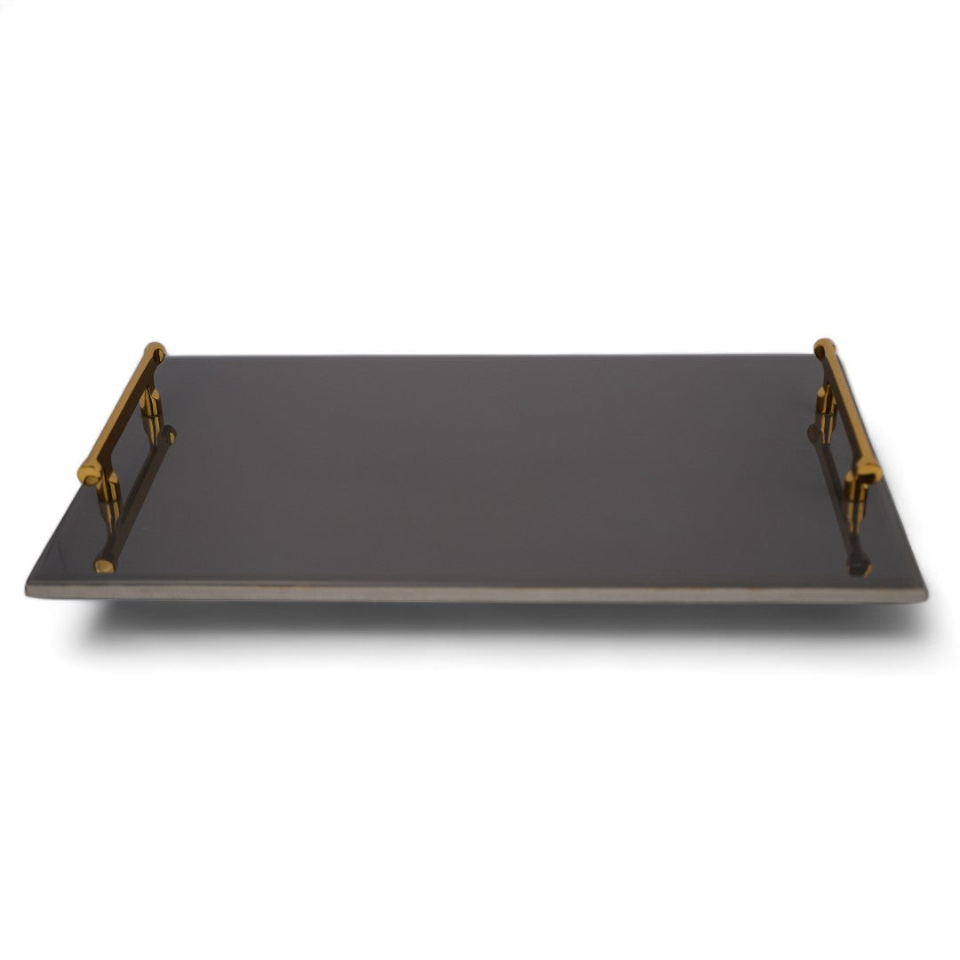 Luxury Glass Tray with Handles
