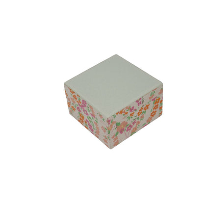 Glass & Printed Fabric Storage Box