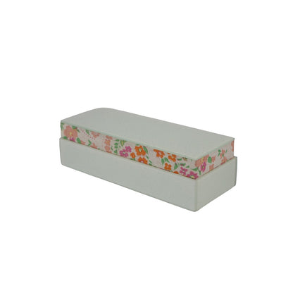 Glass & Printed Fabric Pencil Box