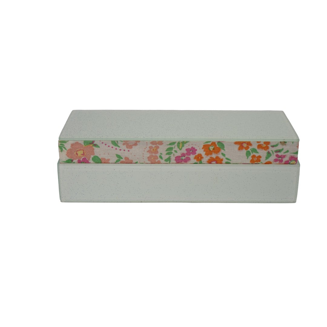 Glass & Printed Fabric Pencil Box