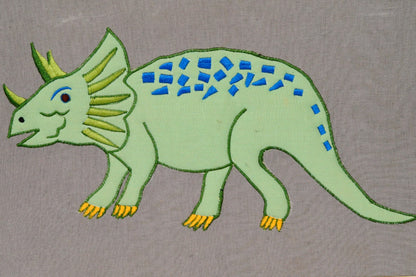 Embroidered Dinosaur Wall Décor