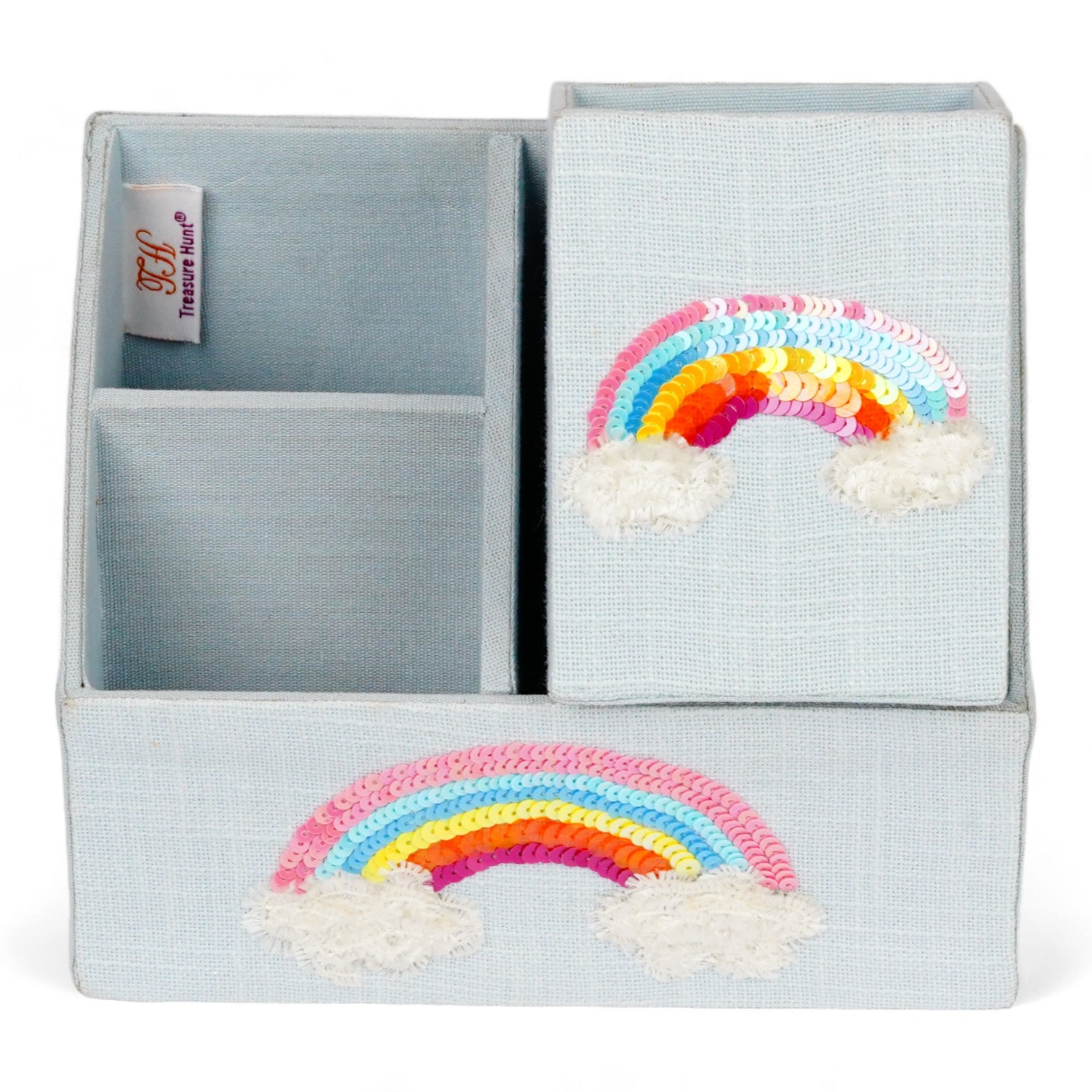 Rainbow Design Stationary Organizer & Pen Holder (Set of 2)