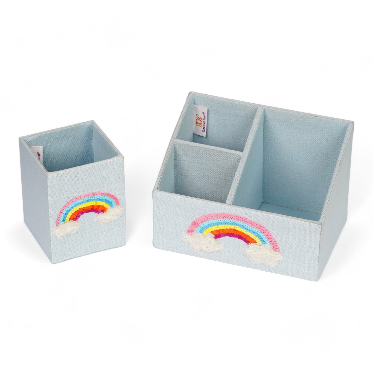 Rainbow Design Stationary Organizer & Pen Holder (Set of 2)