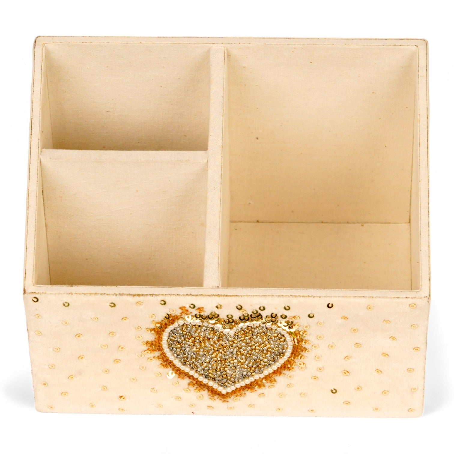 Heart Design Stationary Organizer & Pen Holder (Set of 2)