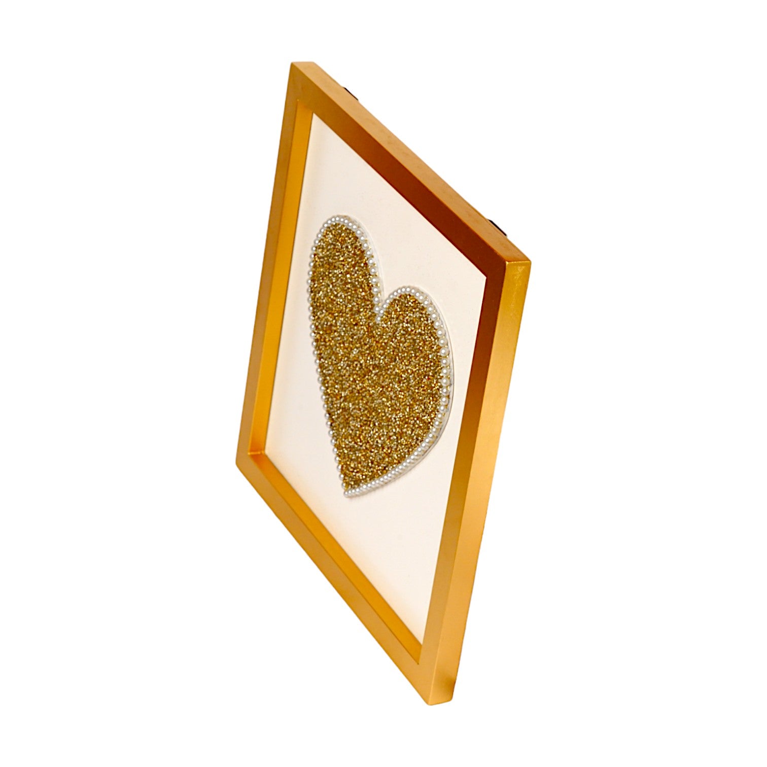 Golden Heart Beaded Wall Decor for Kids