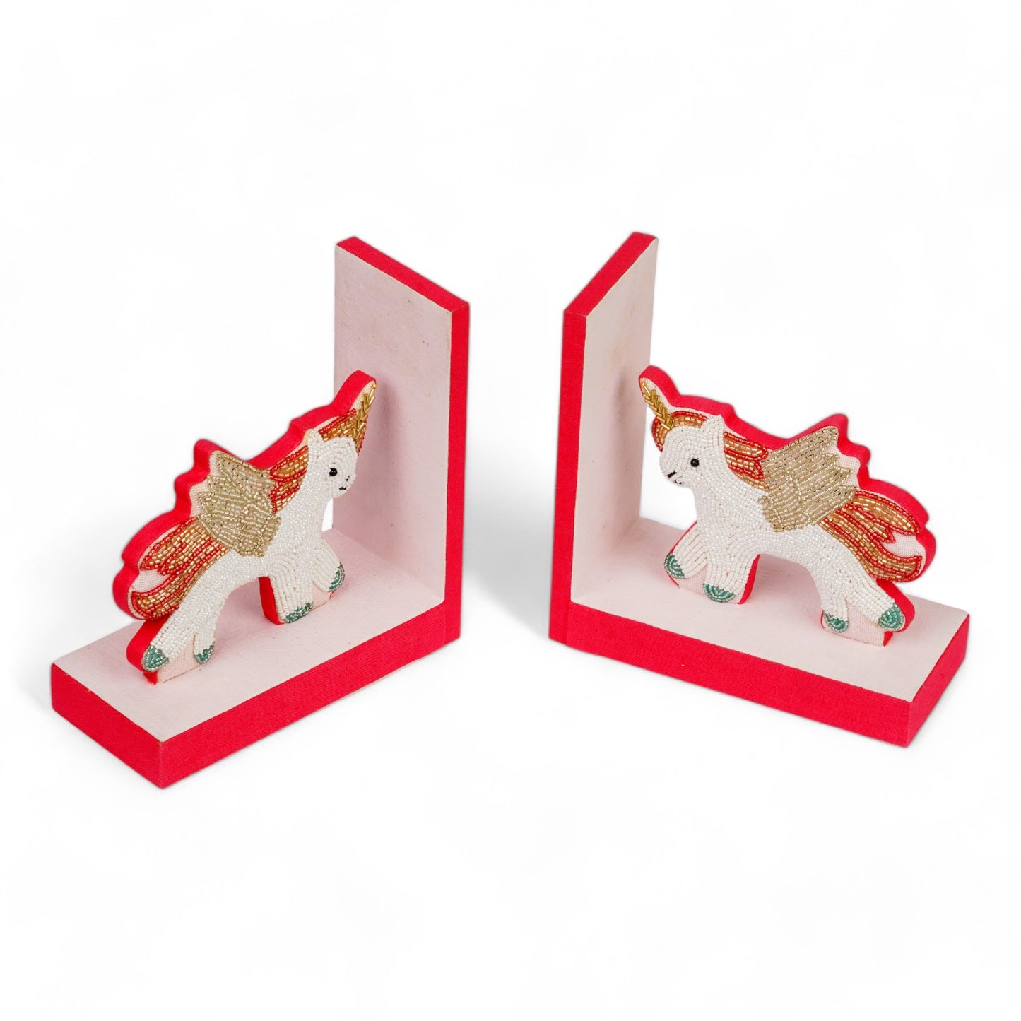 Set of 2 (Pair) Unicorn Design Bookend