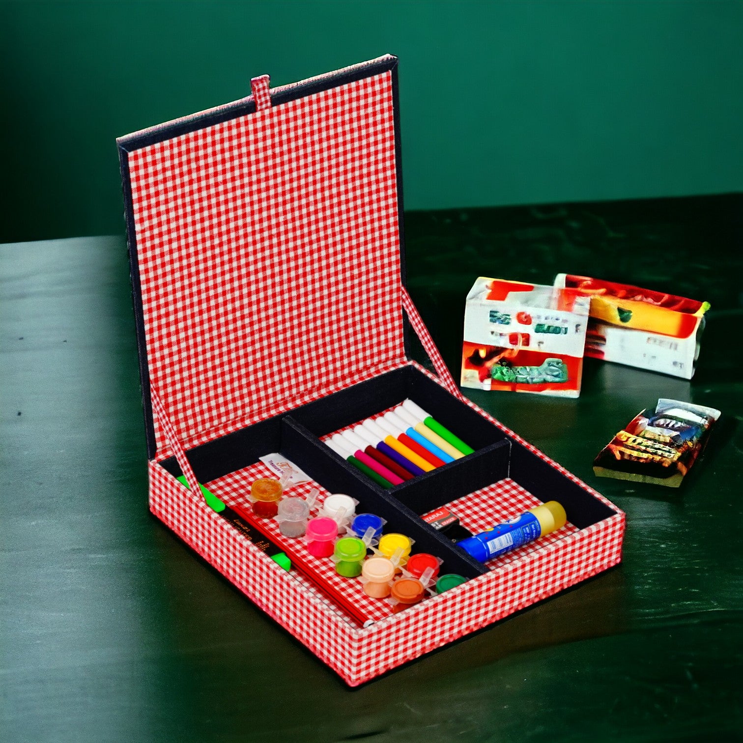 Sports Balls Design Magazine Holder & Stationery Organizer (Set of 2)