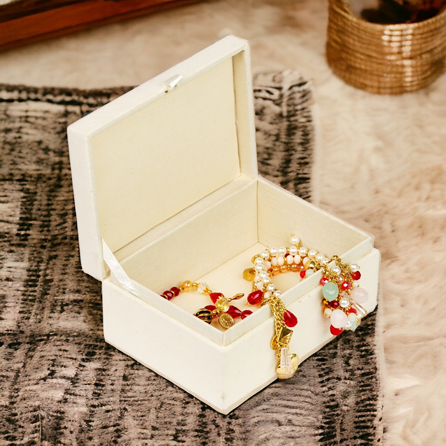 Multicolored Swan Design Multipurpose Storage Box for Kids