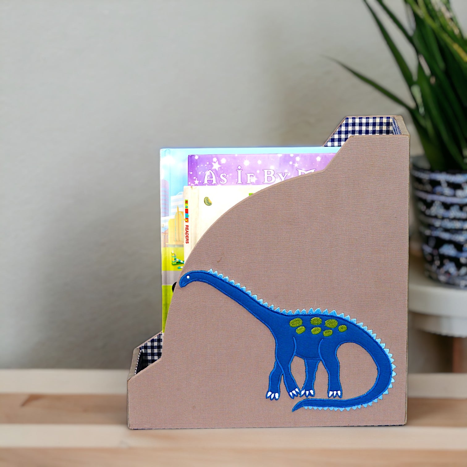 Dinosaur Design Magazine Holder & Stationery Organizer (Set of 2)