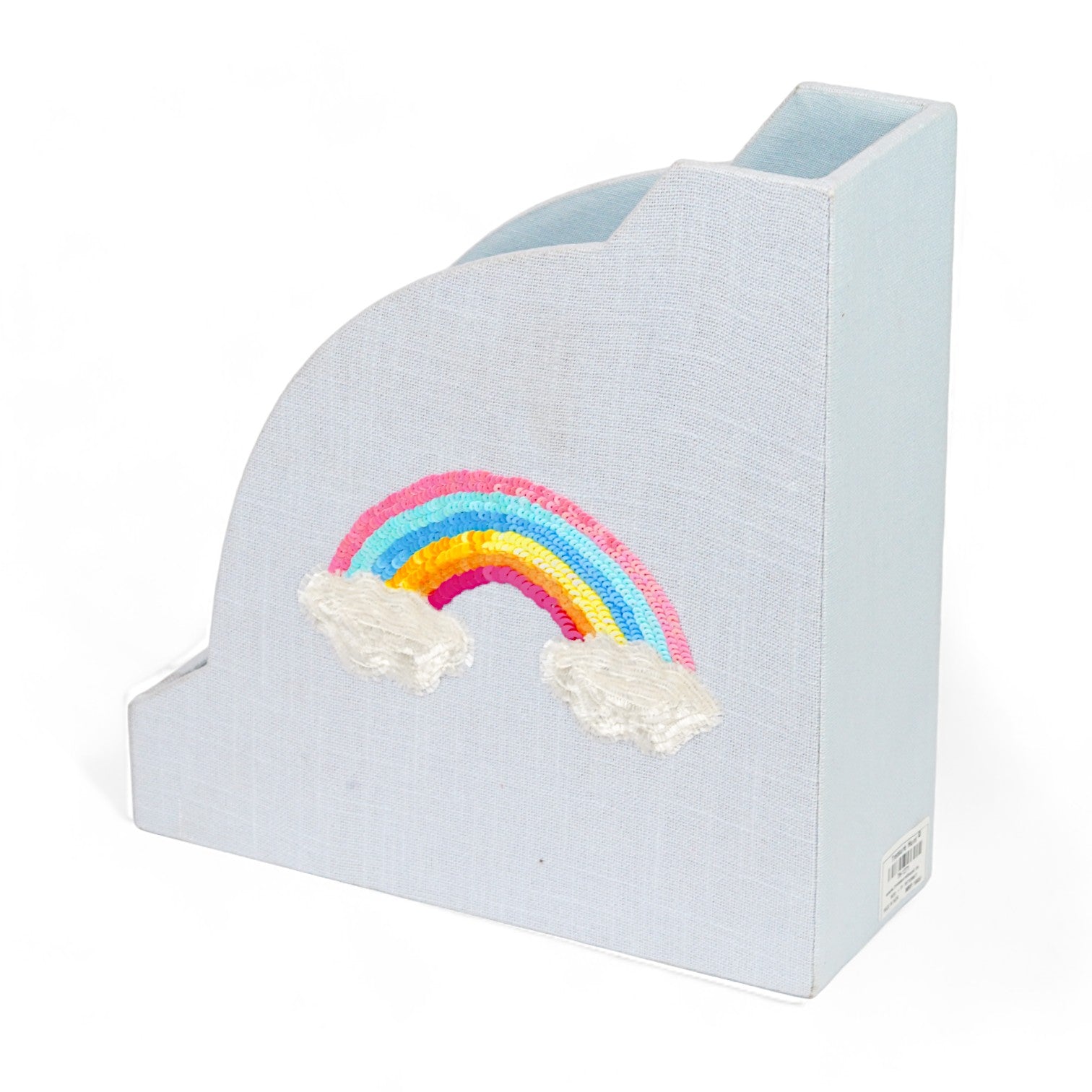Rainbow Sequins Design Magazine Holder & Stationery Organizer (Set of 2)