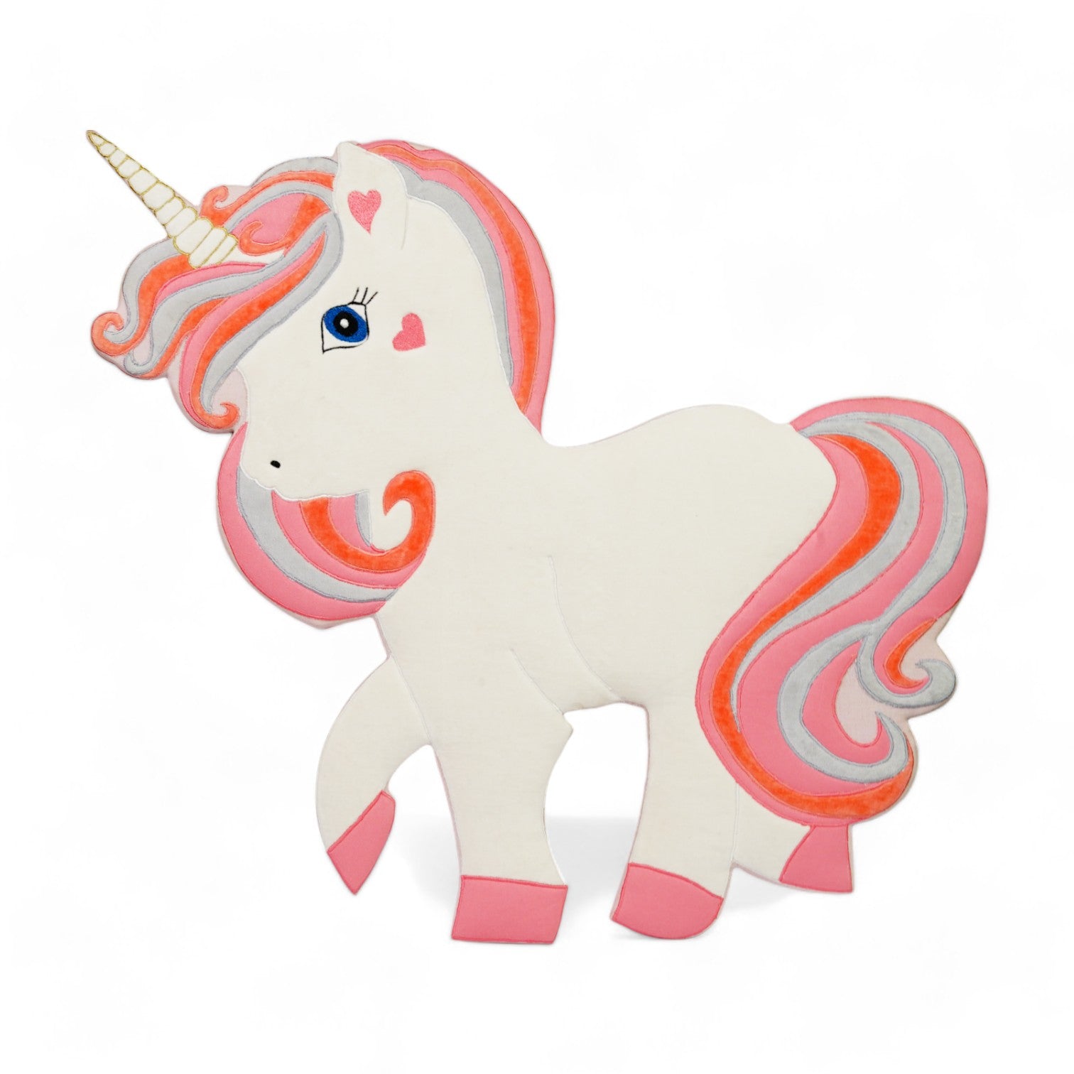 Multicolored Unicorn Shaped Pin Board for Kids