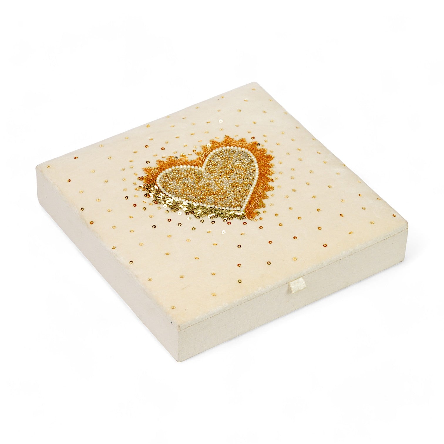 Heart Sequins Design Magazine Holder & Stationery Organizer (Set of 2)