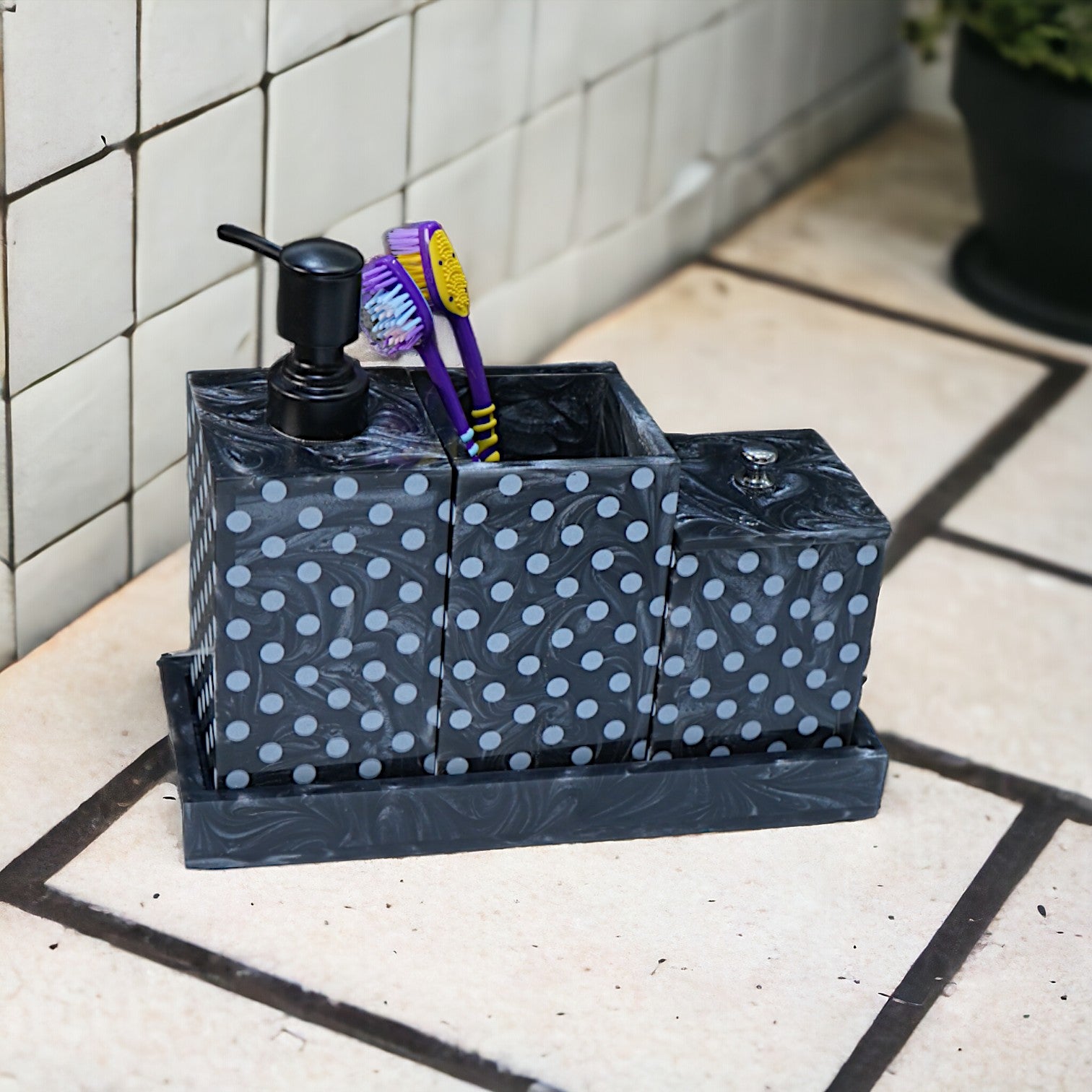 Premium Designer 4 Pieces Bathroom Accessory Set