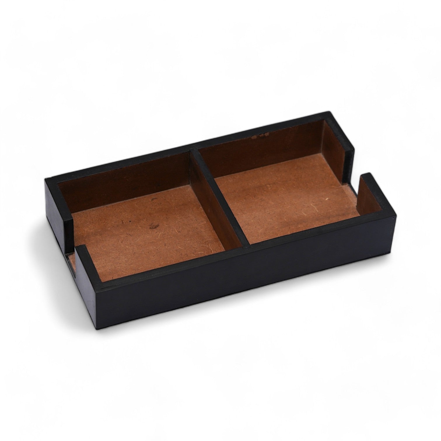 Zig Zag Design MOP/Resin Coaster Set of Eight with Caddy Tray