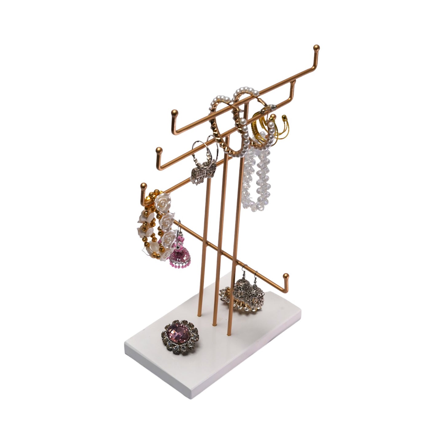 Golden Jewelry Stand