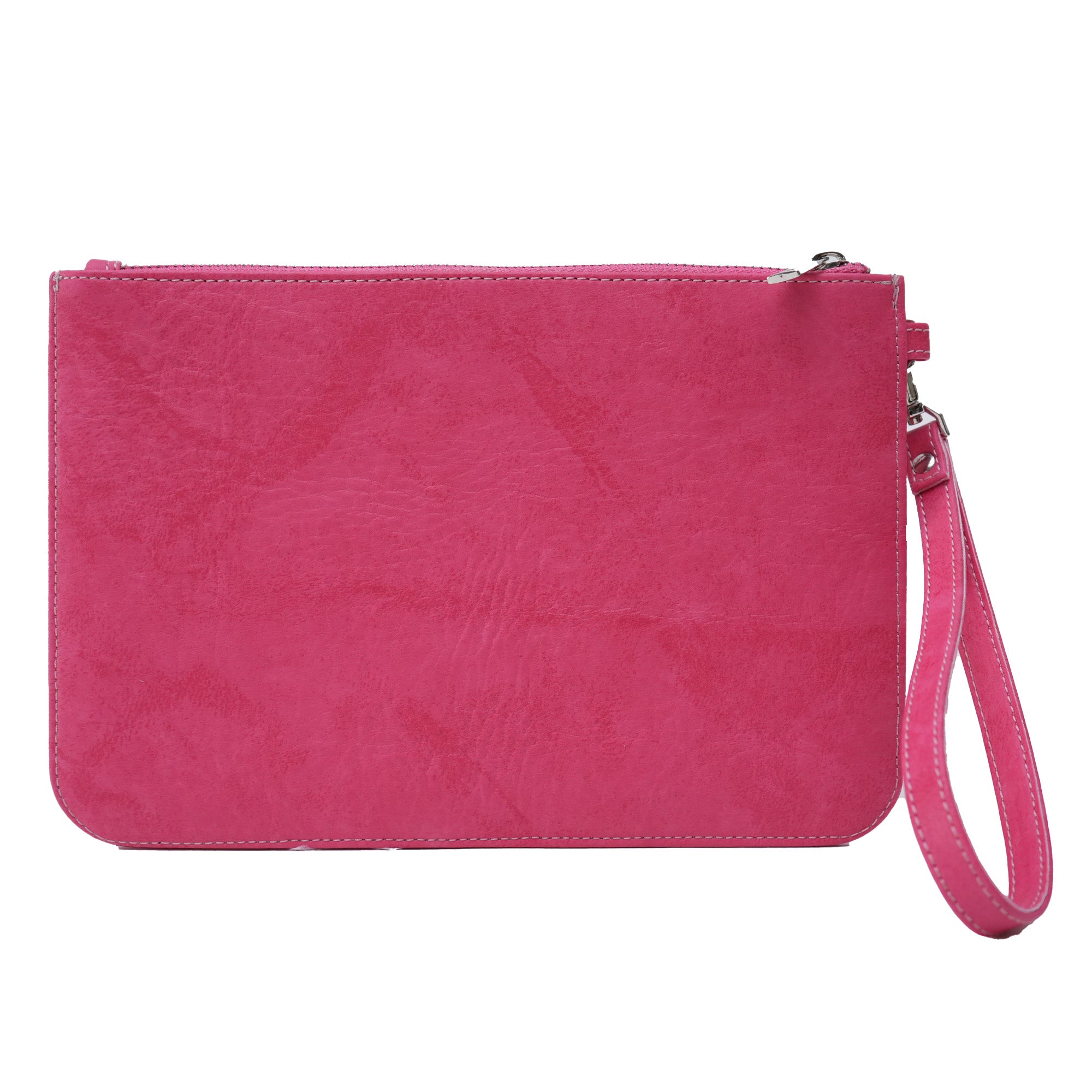Red Embroidered Clutch Bag