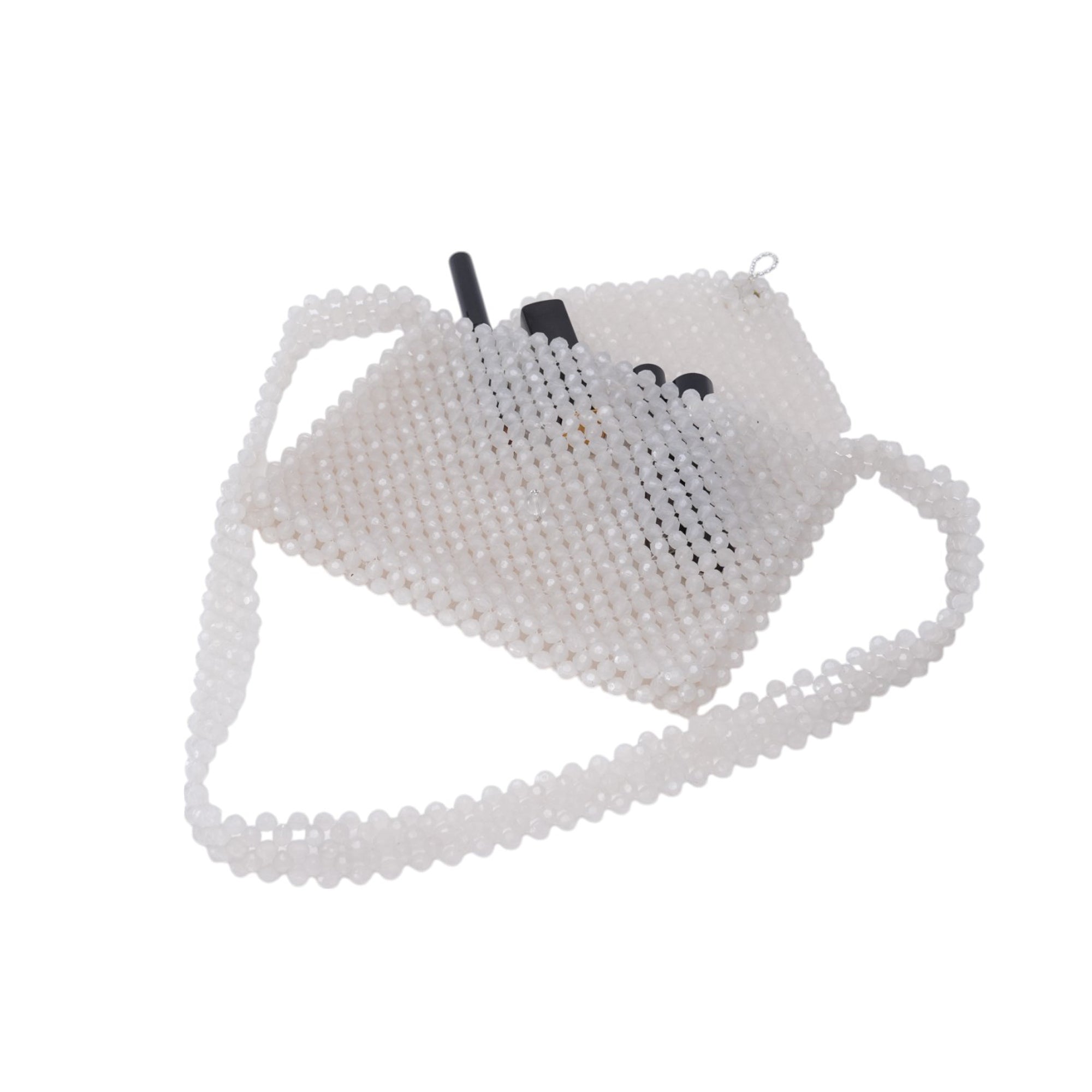 White Beaded Bag