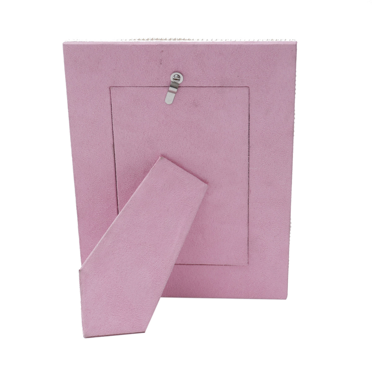 Pink Pitcher Frame Embroidered Pink Picture Frame