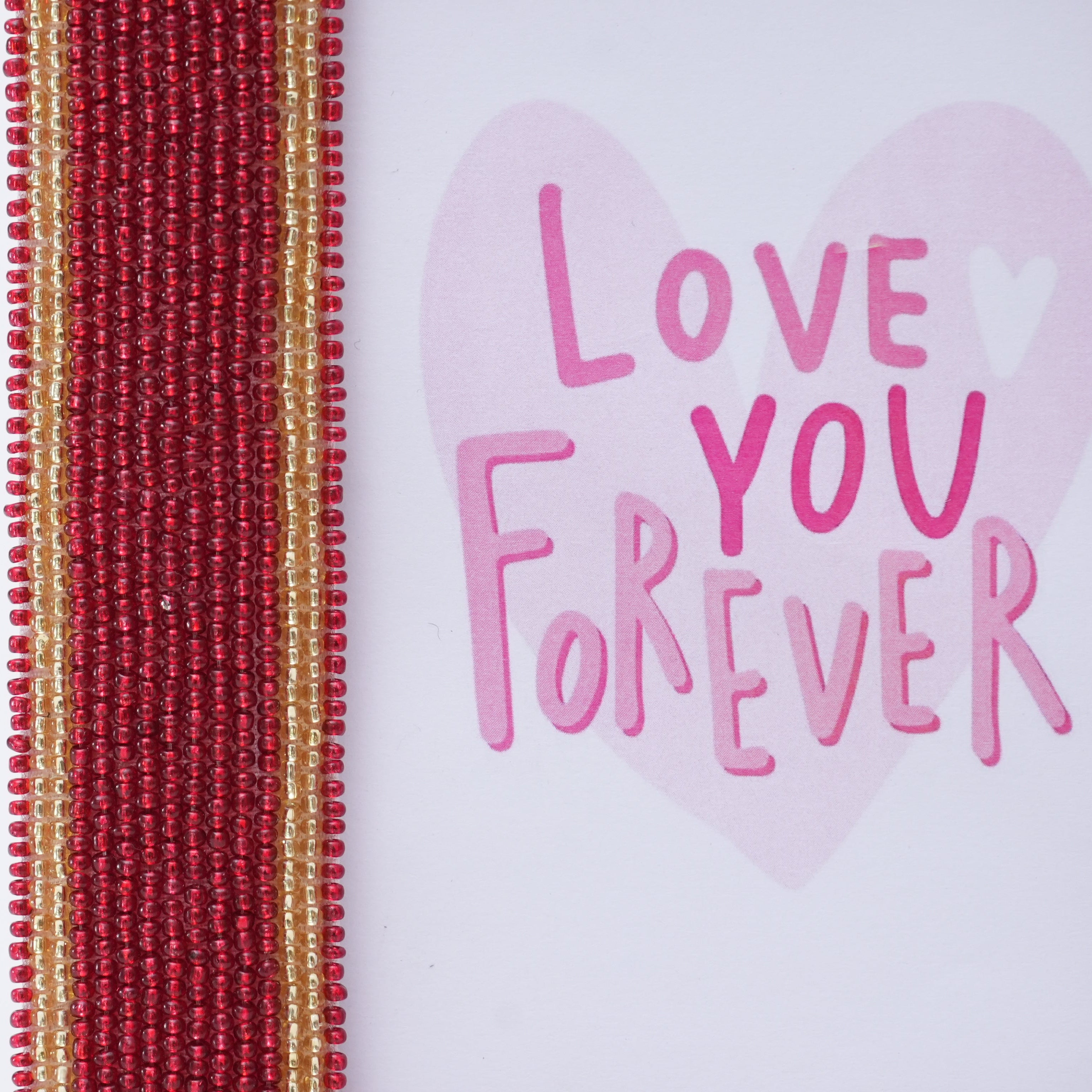 Beautifully Beaded Picture Frame for Valentine's Day