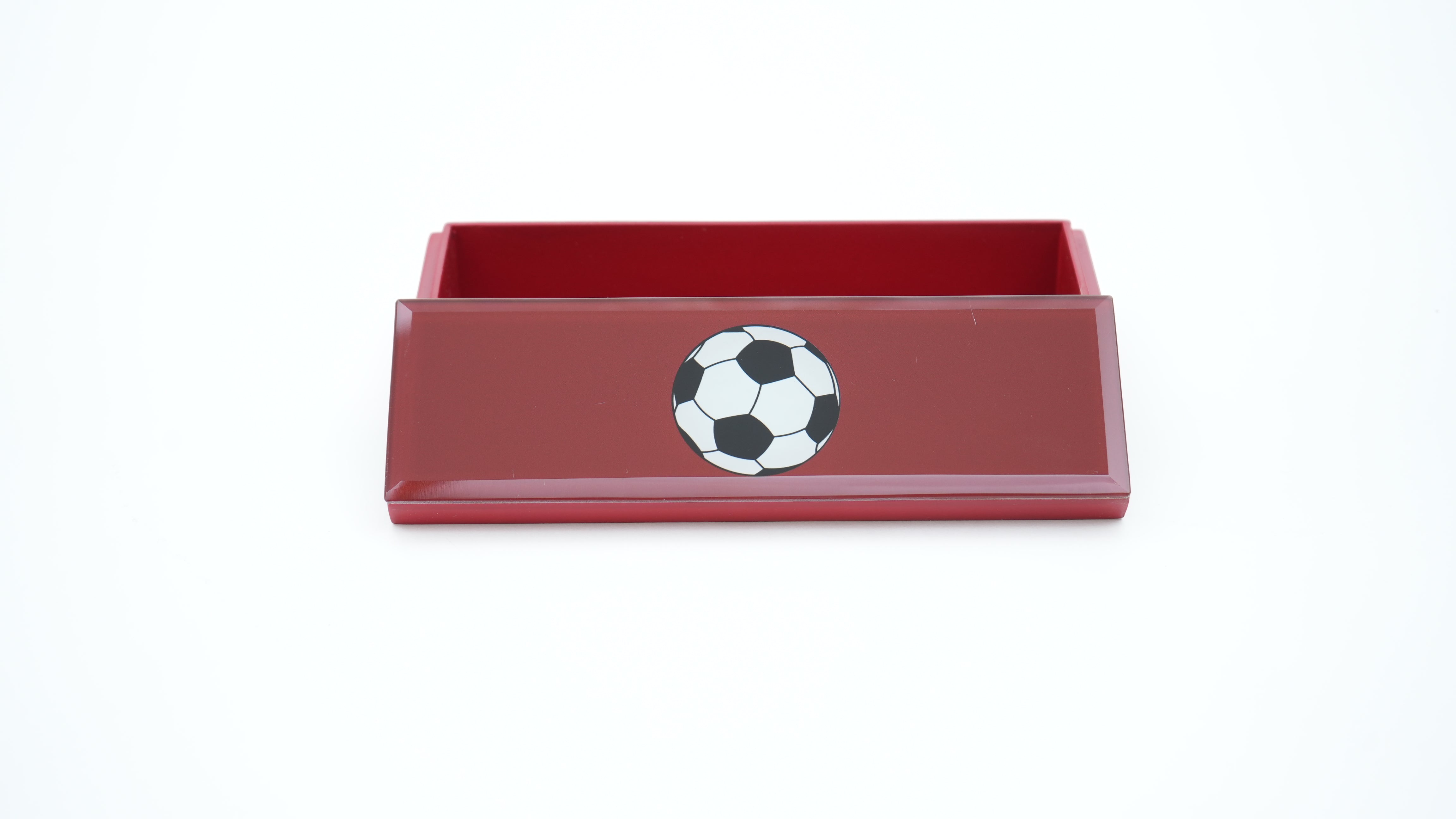 Premium Glass Pen Box with Football Design