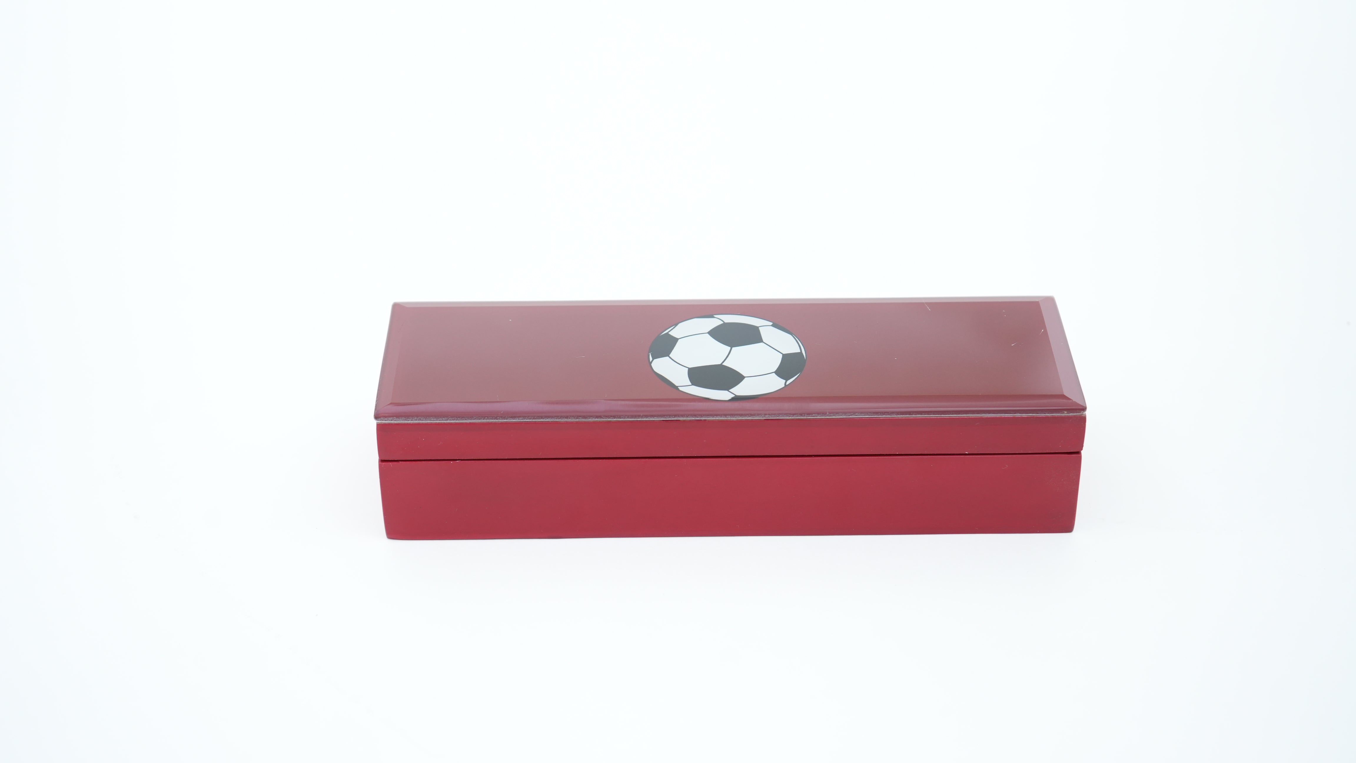 Premium Glass Pen Box with Football Design
