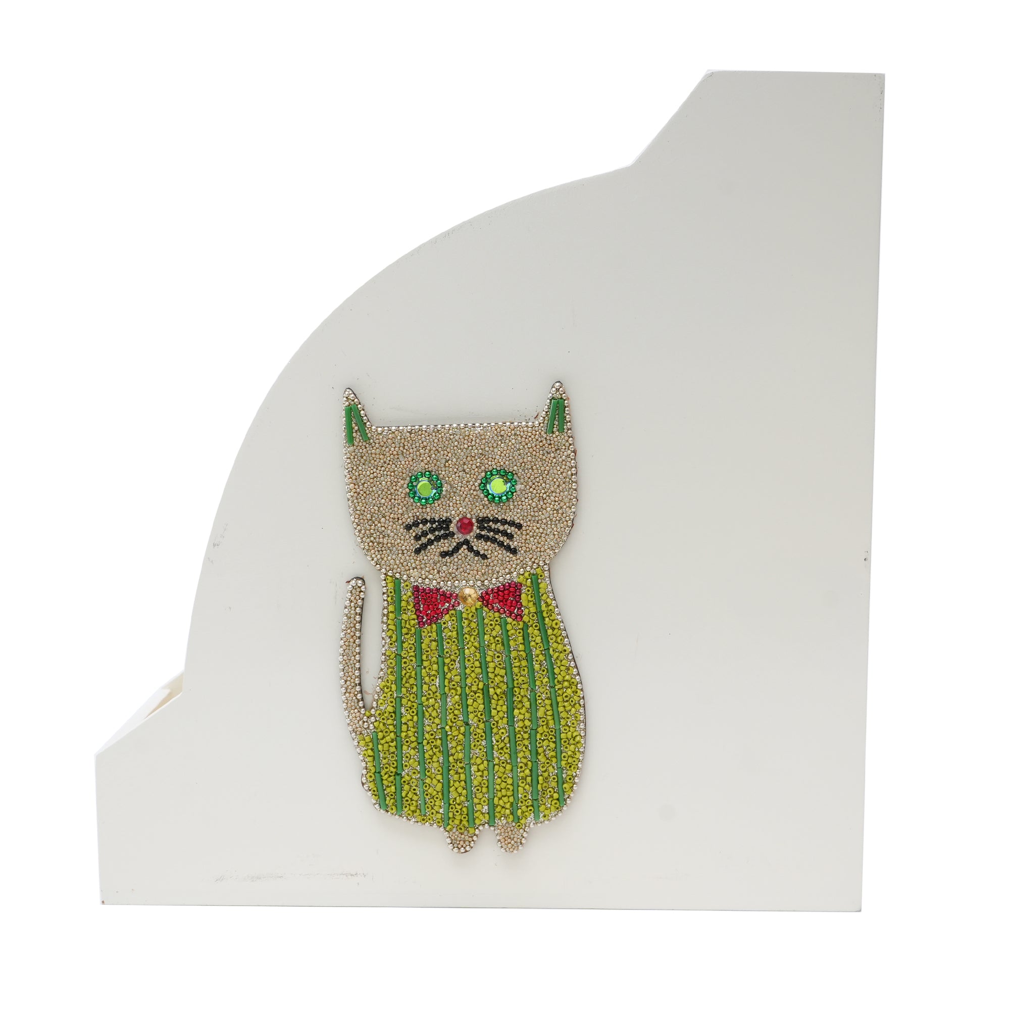 Cat Designed Magazine Holder & Stationery Organizer (Set of 2)